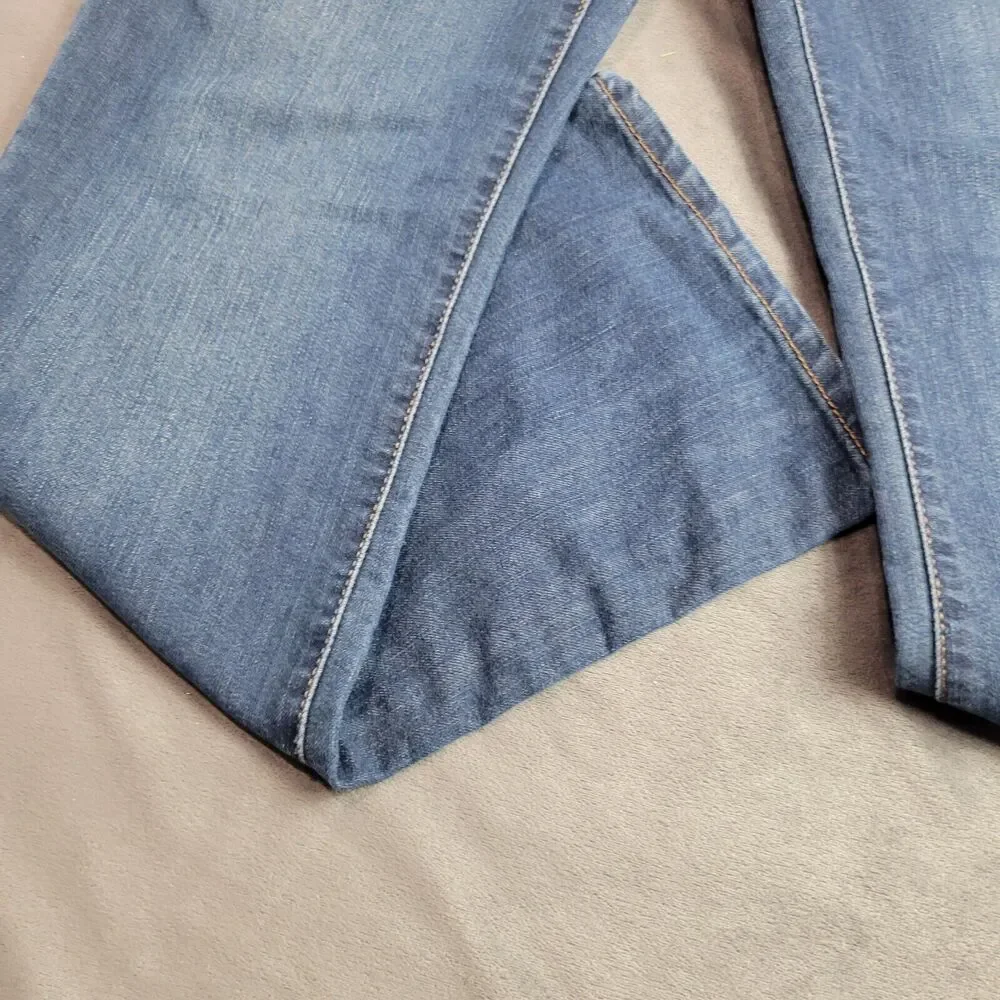 Childrens Place Jeans Boys 16 Husky‎ Blue Relaxed Bootcut Adjustable Denim Pants